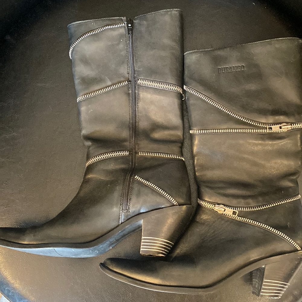 🖤Durango Black Zipper Boots
